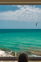 Blick aus dem Trabucco „Mimì“ bei Peschici
